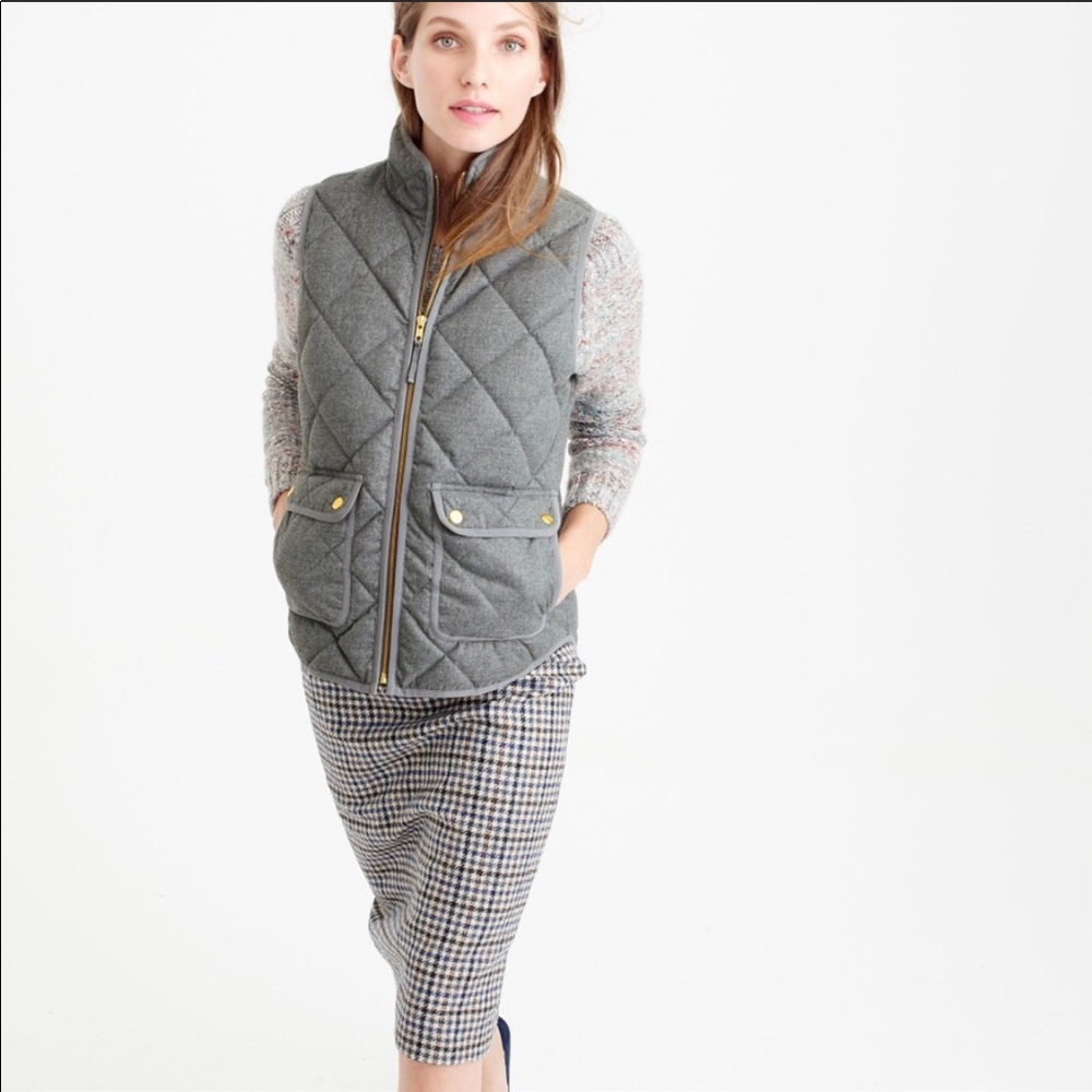 J crew quilted vest